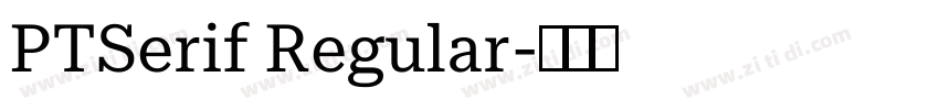 PTSerif Regular字体转换